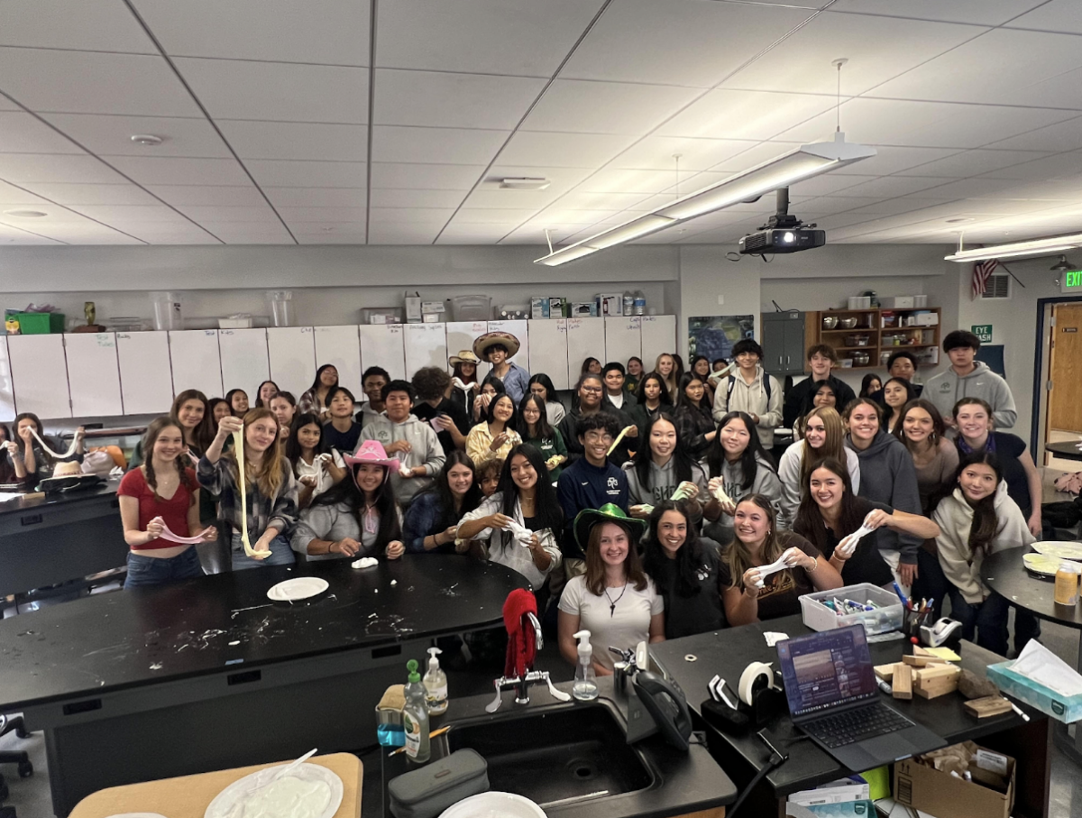 Slime Club smiling for a yearbook photo!